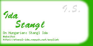 ida stangl business card